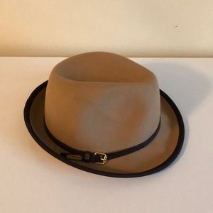 NEW CALVIN KLEIN Camel Wool Fedora Unisex